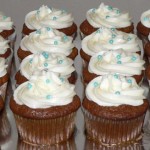 00 - Blue pearls cupcakes