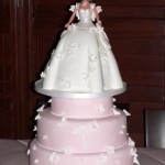 00 - Ever After Barbie shower cake