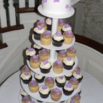 00 h - Purple flowers cupcakes