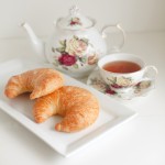 Butter croisants and a tea